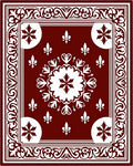 Regal Floral Bordered medallion Rug