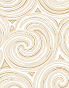 Abstract Swirls Triangles Design Rug