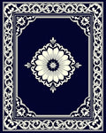 Floral Medallion With Ornate Border Design Rug