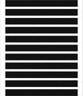 Modern Black White Striped Rug
