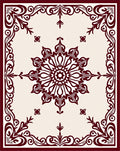 Rich Floral Mandala Patterned Rug