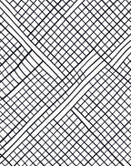 Black White Gridded Overlap Rug