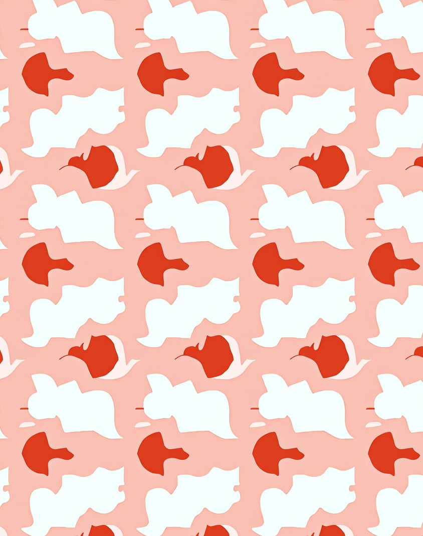 Abstract Organic Soft Shapes Rug