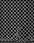 Black and White Abstract Mesh Pattern Rug