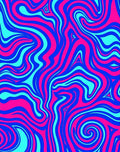 Vivid Swirl Psychedelic Pattern Rug