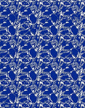 Vibrant Blue White Abstract Swirl Rug