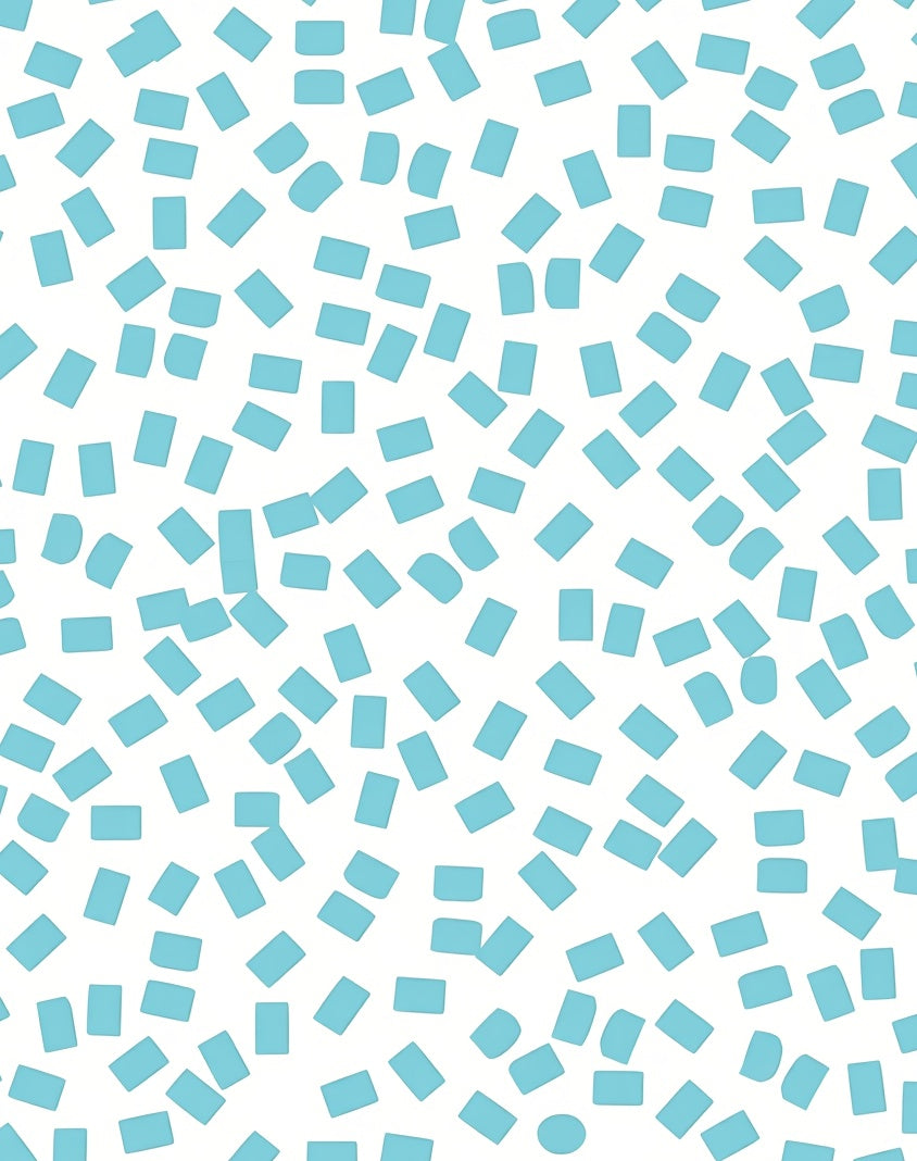 Abstract Light Blue Confetti Pattern Rug