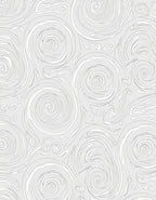 Grey Swirl Pattern Design Rug