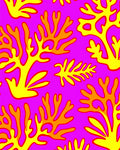 Abstract Coral Branch Pattern Rug