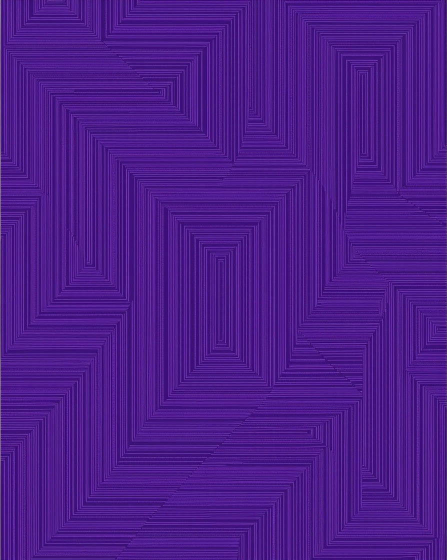 Concentric Rectangle Pattern Rug