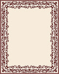 Elegant Floral Border Design Rug