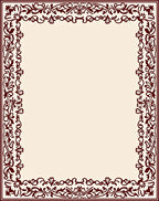 Elegant Floral Border Design Rug