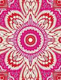 Vibrant Geometric Floral Mandala Design Rug
