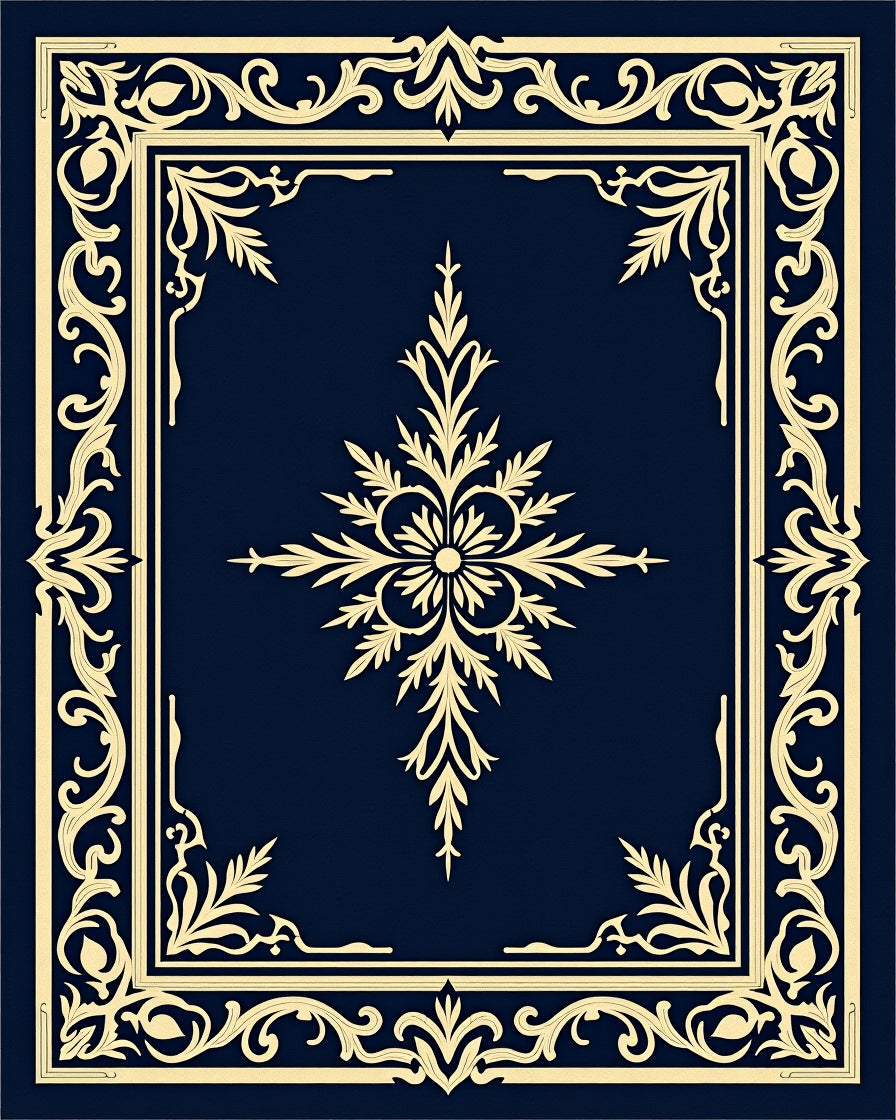 Elegant Royal Border Floral Rug