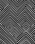 Bold Black White Geometric Design Rug