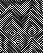 Bold Black White Geometric Design Rug