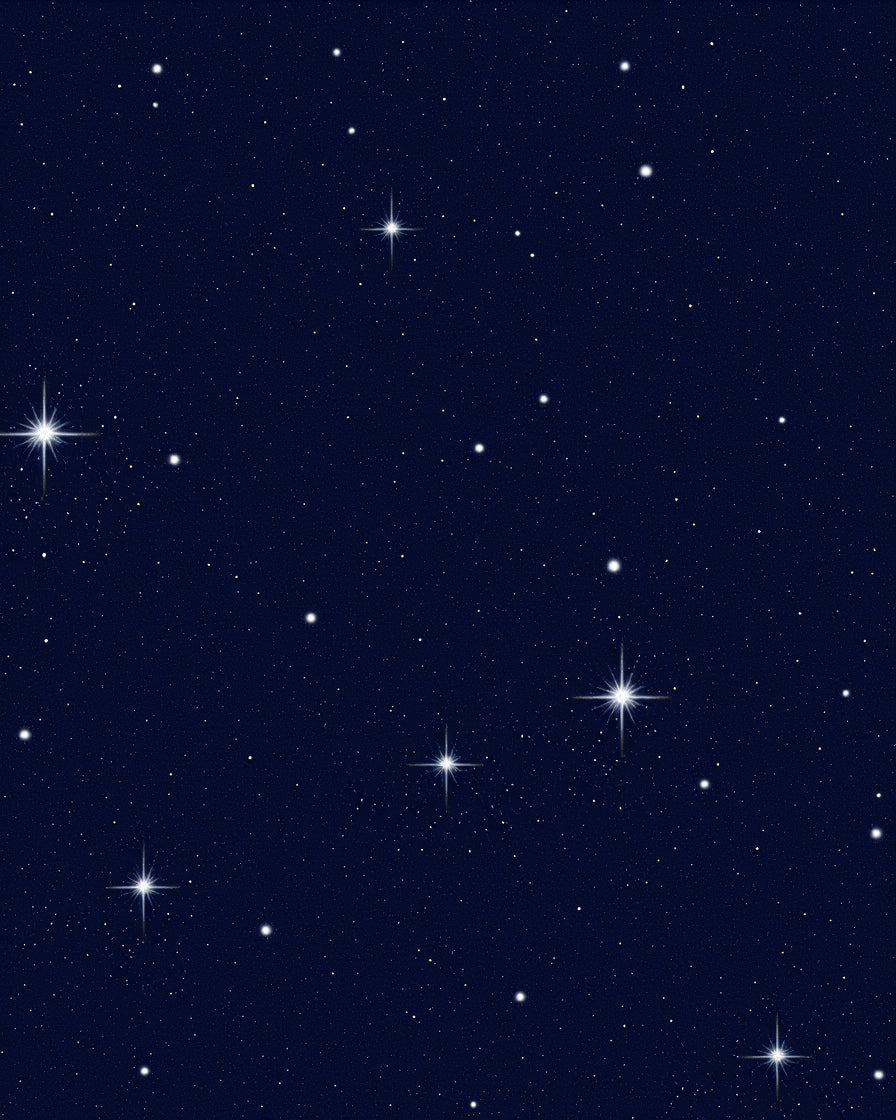 Night Sky Star Pattern Rug