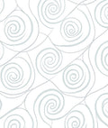 Soft Blue Swirl Pattern Rug