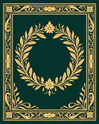 Classic Floral Wreath Border Design Rug