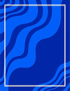 Deep Blue Wavy Border Pattern Rug