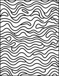 Bold Swirl Lines Abstract Pattern Rug
