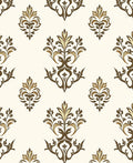 Classic Damask Floral Inspired Design Rug