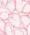 Pink Organic Flowing Lines Pattern Rug