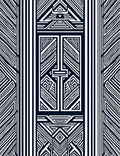 Bold Abstract Geometric Stripe Rug