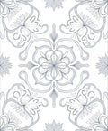 Elegant Floral Scrollwork Pattern Rug