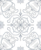 Elegant Floral Scrollwork Pattern Rug
