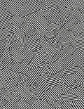 Abstract Black White Striped Geometric Pattern Rug