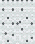 Geometric Hexagonal Cool Tones Pattern Rug