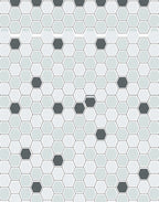 Geometric Hexagonal Cool Tones Pattern Rug