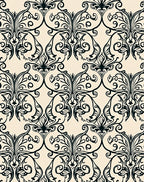 Classic Swirl Damask Pattern Rug
