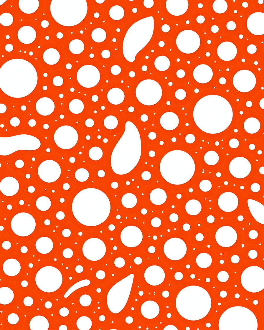 Abstract Organic Circle Pattern 2x Rug