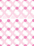 Pink Dot Diamond Pattern Rug