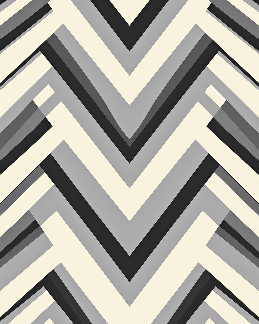 Geometric Chevron Stripe Pattern Rug