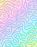 Pastel Swirl Abstract Pattern Rug
