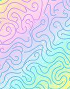 Pastel Swirl Abstract Pattern Rug