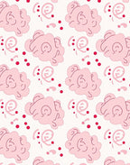 Pink Cotton Candy Dreams Pattern Rug