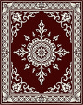 Exotic White Floral Mandala Pattern Rug