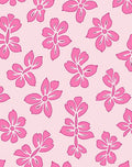 Pink Floral Outline Pattern Rug