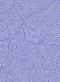 Abstract Blue Swirl Contour Pattern Rug