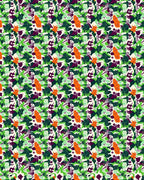 Bold Abstract Floral Pattern Rug