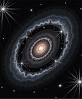 Cosmic Galaxy Starburst Pattern Rug