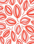 Abstract Coral Outline Organic Pattern Rug