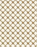 Golden Retriever Patterned Lattice Rug
