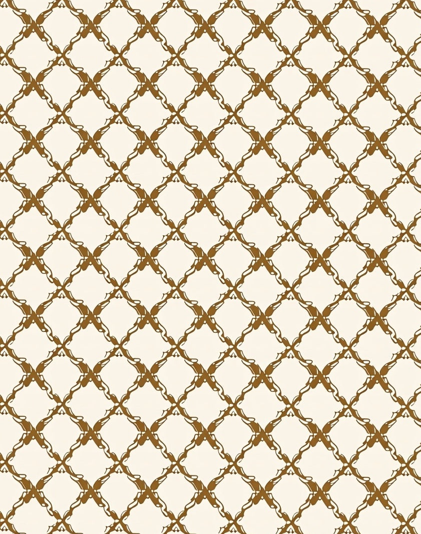 Golden Retriever Patterned Lattice Rug