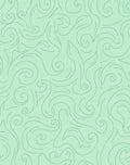 Whimsical Swirl Soft Mint Design Rug