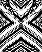 Bold Black White Abstract Geometric Rug